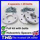 7mm 15mm ALLOY WHEEL SPACERS + BOLTS FOR PORSCHE 911 996 997 991 992 NUT SILVER