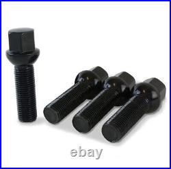 8 Black 40mm Extended Radius Wheel Bolts Nuts and Locks for Audi RS5 Quattro