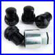 993.361.057.00 Locking Wheel Nut Set 4 Pieces M14x1.5 Black Lug By OE Quality