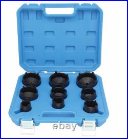 9 Piece Grooved Locking Wheel Nut Remover Socket Set