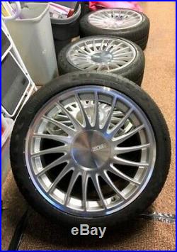 A45 Mercedes Alloy Wheels, With Extension Bolts, Locking Nuts, Wheel Spacers