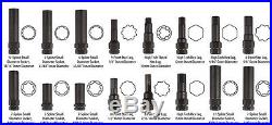 ATD 16pc Locking Wheel Lug Nut Master Key Socket Set #3065