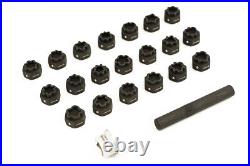 AUDI Locking Wheel Rim Nut Removal Tool Key Set 20 ADAPTER 1/2 Drive