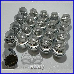 A SET OF 23mm ALLOY LOCKING WHEEL BOLTS NUTS fit RANGE ROVER DISCOVERY SPORT VOG