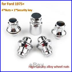Alloy Locking Wheel Nut Bolt Anti-theft M12x1.5 Flat for ESCORT MK2 RS 2000 FORD