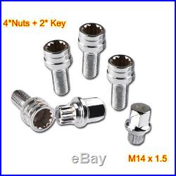 Alloy Wheel Locking Nuts Bolts Lug Anti-theft Studs M14x1.5 for AUDI A3 A4 A5 A6
