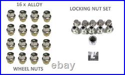 Alloy Wheel Nuts For Defender With Locking Nuts Set 16 & 5 Lock Nuts Lrc1128