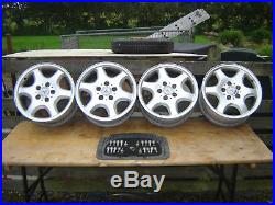Alloy wheels X 4 Mercedes slk 170 with nuts and 4 X locking nuts & key