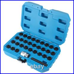 Anti Theft Master Locking Wheel Nut Key Socket Set Removal Kit for Mercedes Benz