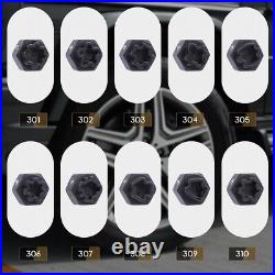 Anti Theft Master Locking Wheel Nut Key Socket Set Removal Kit for Mercedes Benz