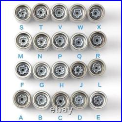 Anti-Theft Wheel Locking Key Wheel Rim Lug Nut Master Removal Kit Tools For Audi