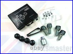 Audi New Genuine Anti-theft Locking Wheels Nut Bolts Kit Set 4f0071455