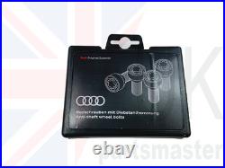 Audi New Genuine Anti-theft Locking Wheels Nut Bolts Kit Set 4f0071455