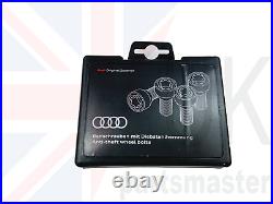Audi New Genuine Anti-theft Locking Wheels Nut Bolts Kit Set 4f0071455