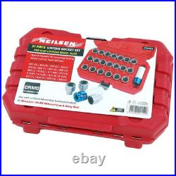 Audi Wheel Lock Key Master Kit 21pc Anti-Theft Nut Removal Socket T40073