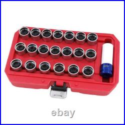 Audi Wheel Lock Key Master Kit 21pc Anti-Theft Nut Removal Socket T40073