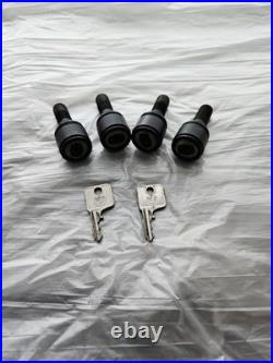 BMW E30 E28 E21 Keyed Wheel Bolts With Caps & Key Locking Wheel Nuts