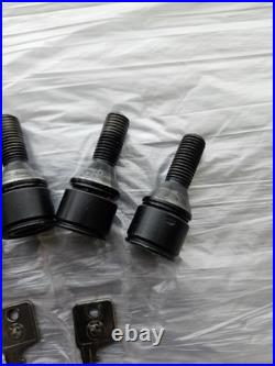 BMW E30 E28 E21 Keyed Wheel Bolts With Caps & Key Locking Wheel Nuts