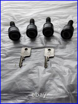 BMW E30 E28 E21 Keyed Wheel Bolts With Caps & Key Locking Wheel Nuts
