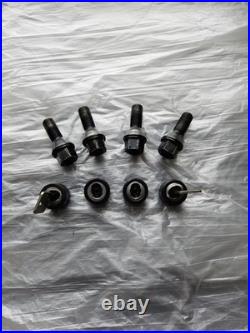 BMW E30 E28 E21 Keyed Wheel Bolts With Caps & Key Locking Wheel Nuts
