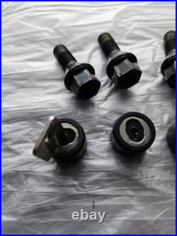 BMW E30 E28 E21 Keyed Wheel Bolts With Caps & Key Locking Wheel Nuts