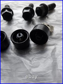 BMW E30 E28 E21 Keyed Wheel Bolts With Caps & Key Locking Wheel Nuts