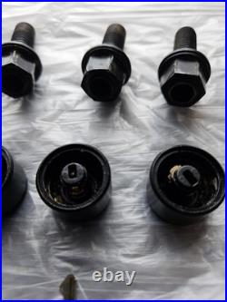 BMW E30 E28 E21 Keyed Wheel Bolts With Caps & Key Locking Wheel Nuts