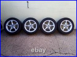 BMW E85 Z4 Genuine 16 Alloy Wheels & 225/50 r16 Tyres inc nuts & locking withnut