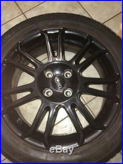 Black 17 inch Ford Eco Sport Alloy Wheels and tyres x4 plus lock in wheel nuts