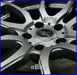 Bmw e64 e63 645 20 mayfair mania racing silver alloy wheels and tyres lock nuts