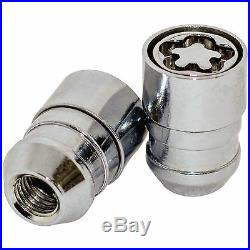 Butzi Chrome Anti Theft Locking Wheel Bolt Nuts & 2 Key for Land Rover Discovery