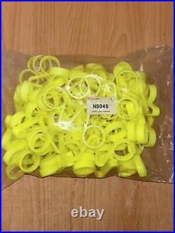 Checklink Safety Tags Locking Wheel Nut Indicators Yellow 30mm (x50)
