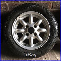 Classic mini alloy wheels 12 inch, nuts and locking nuts
