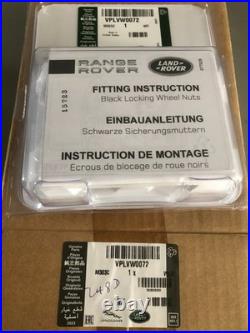 DISCOVERY SPORT FREELANDER RR Evoque Locking Wheel Nut Kit! GENUINE! VPLVW0072