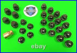 Defender Discovery 1 Black Alloy Wheel Nuts set Inc. Lock Nuts RRD500560B