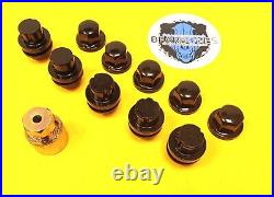 Defender Discovery 1 Black Alloy Wheel Nuts set Inc. Lock Nuts RRD500560B