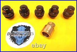 Defender Discovery 1 Black Alloy Wheel Nuts set Inc. Lock Nuts RRD500560B