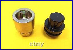 Defender Discovery 1 Black Alloy Wheel Nuts set Inc. Lock Nuts RRD500560B