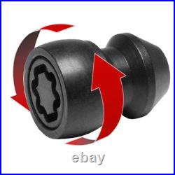 EVO MK5 M12x1.50mm Black Anti Theft Locking Wheel Nuts For a Lexus SC400