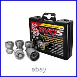 EVO MK5 M12x1.50mm Chrome Anti Theft Locking Wheel Nuts Corolla Hybrid