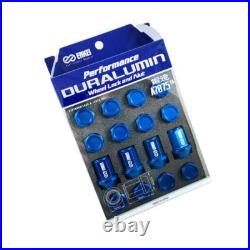 Enkei Duralumin Wheel Nut and Lock Set Blue M12x1.25 16