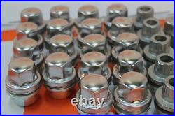 FULL Set of 23 27mm alloy wheel nuts + locking Fit Land Rover Defender 90 110