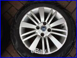 Fiat Grande Punto 4 X 15 Alloy Wheels & Tyres With Locking Nuts (2005-2010)