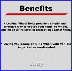 For BMW 5 Series E Series Locking Wheel Nuts M12x1.5 Bolts For Alloy Wheels