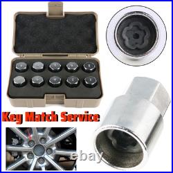 For FORD Locking Wheel Nut Key Lugnut Match Security Master Lock Bolt Screw Set