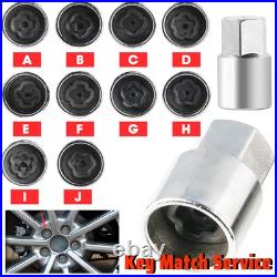 For FORD Locking Wheel Nut Key Lugnut Match Security Master Lock Bolt Screw Set
