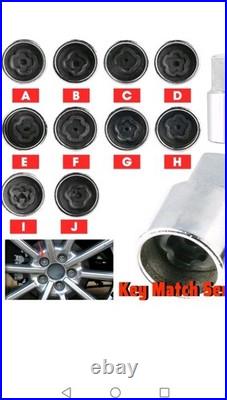 For FORD Replacement Master Wheel Lock Key Match Service Locking Bolt Screw Nut