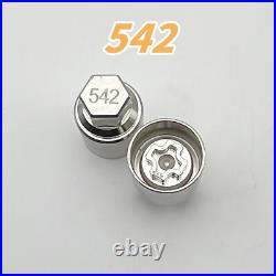 For SEAT Lock Locking Wheel Bolt Nut Key Master Security Remover Key NSA 542-560
