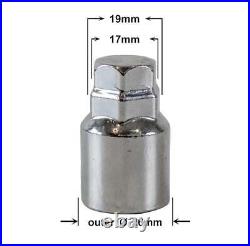 For Vauxhall Models Black Wheel Bolts Set of 12 Studs with 4 Locking Nuts