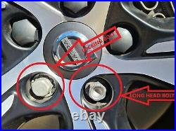 For Volvo Xc60 Xc90 S60 S80 V60 Wheel Nut Bolt Covers Locking Caps Grey Tool